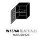 W3S 60 Black Alu  (60 cm)