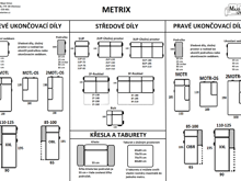 Fotogalerie Rohová sedací souprava Metrix I XXL HR pěna